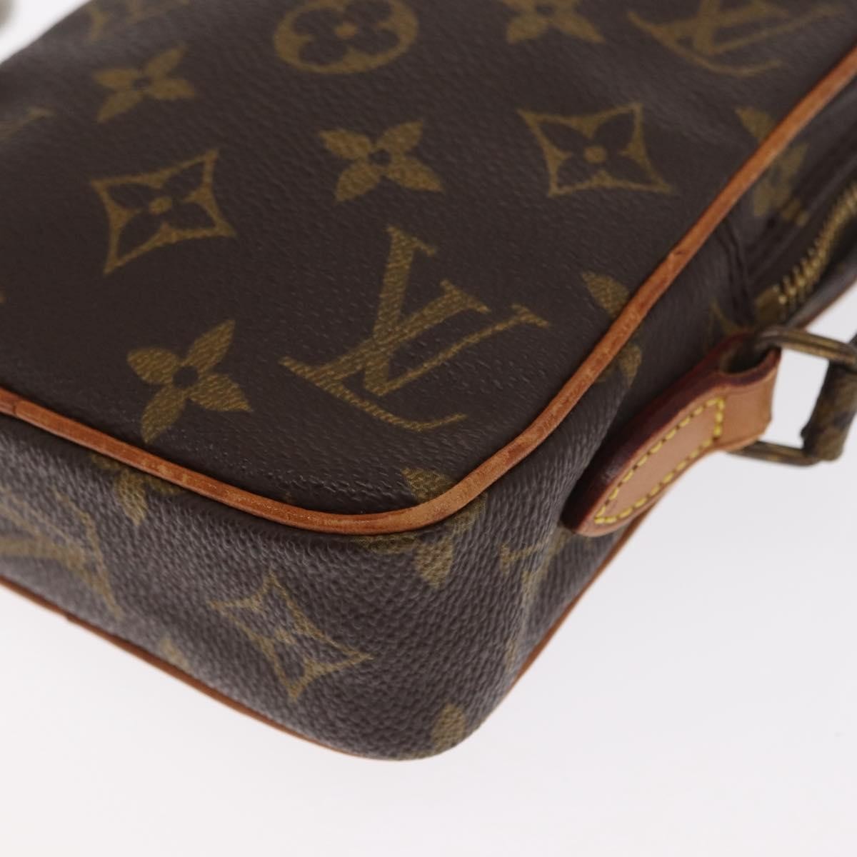 Louis Vuitton Danube Handbag Monogram Canvas Brown Canvas Shoulder Bag Bag (Pre-Owned)