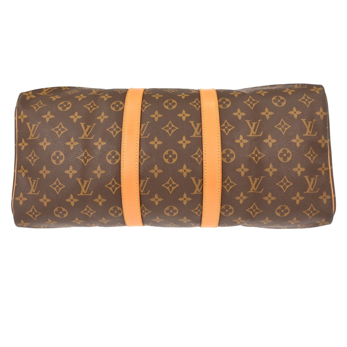 Louis Vuitton Keepall Bag Monogram Canvas Brown Canvas Travel Bag Bag (Pre-Owned)