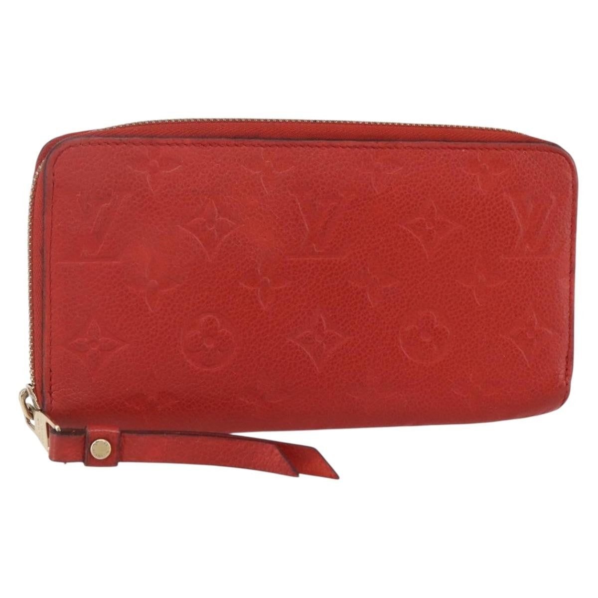 Louis Vuitton Portefeuille Zippy Monogramme Empreinte Monogramme Empreinte Red Leather Wallets Accessory (Pre-Owned)