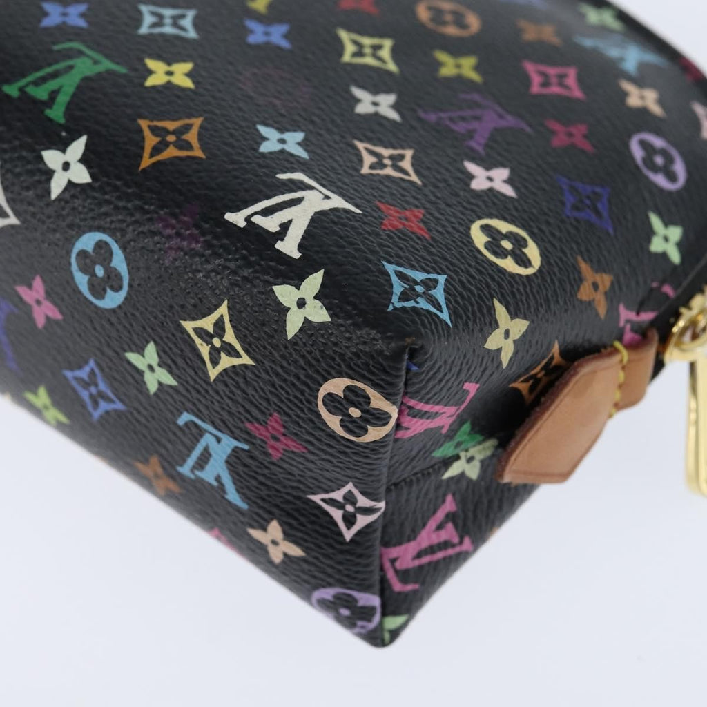Louis Vuitton Cosmetic Pouch Monogram Multicolor Black Canvas Clutche & Pouche Bag (Pre-Owned)