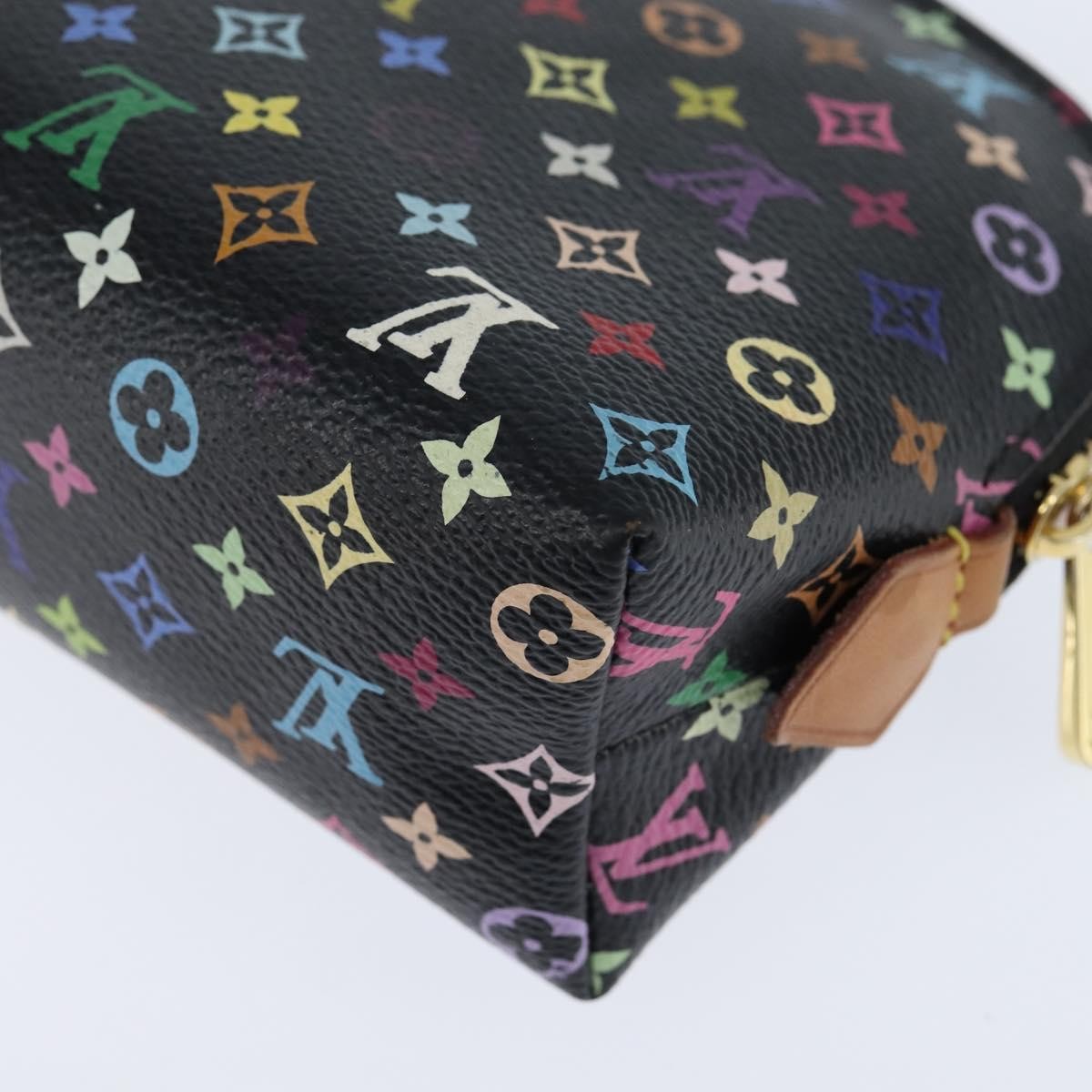 Louis Vuitton Cosmetic Pouch Monogram Multicolor Black Canvas Clutche & Pouche Bag (Pre-Owned)