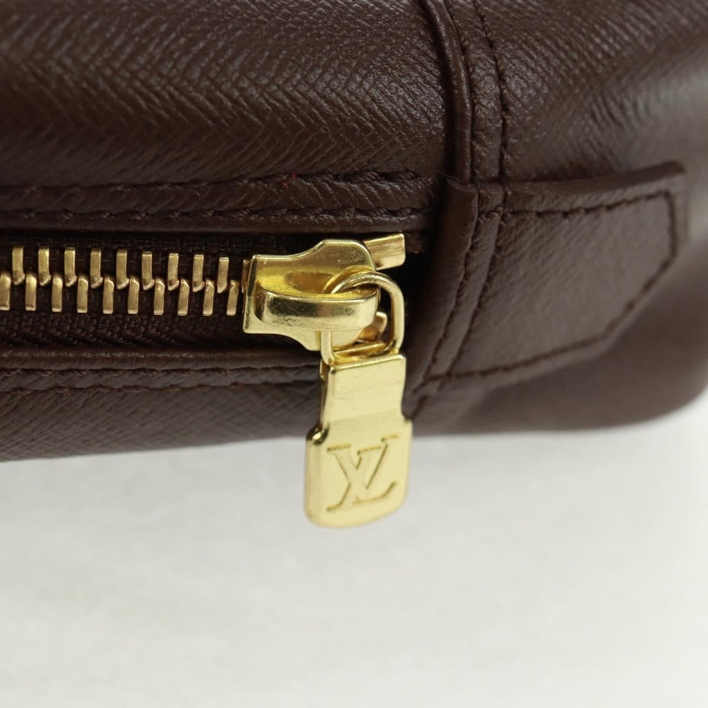 Louis Vuitton Trousse Toilette Damier Canvas Brown Canvas Clutche & Pouche Bag (Pre-Owned)