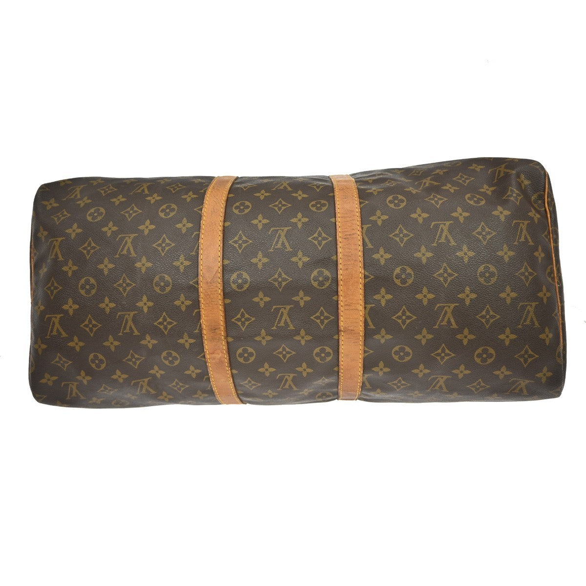 Louis Vuitton Keepall Bag Monogram Canvas Brown Canvas Travel Bag Bag (Pre-Owned)