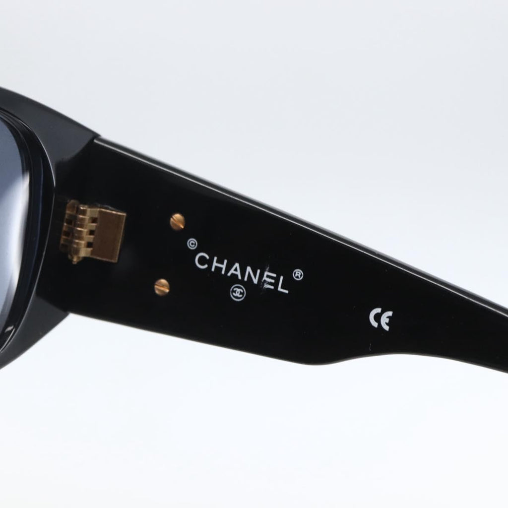 Chanel Cc Logo Matelasse Sunglasses Eye Wear Plastic Black Plastic Sunglasse Accessory (Pre-Owned)