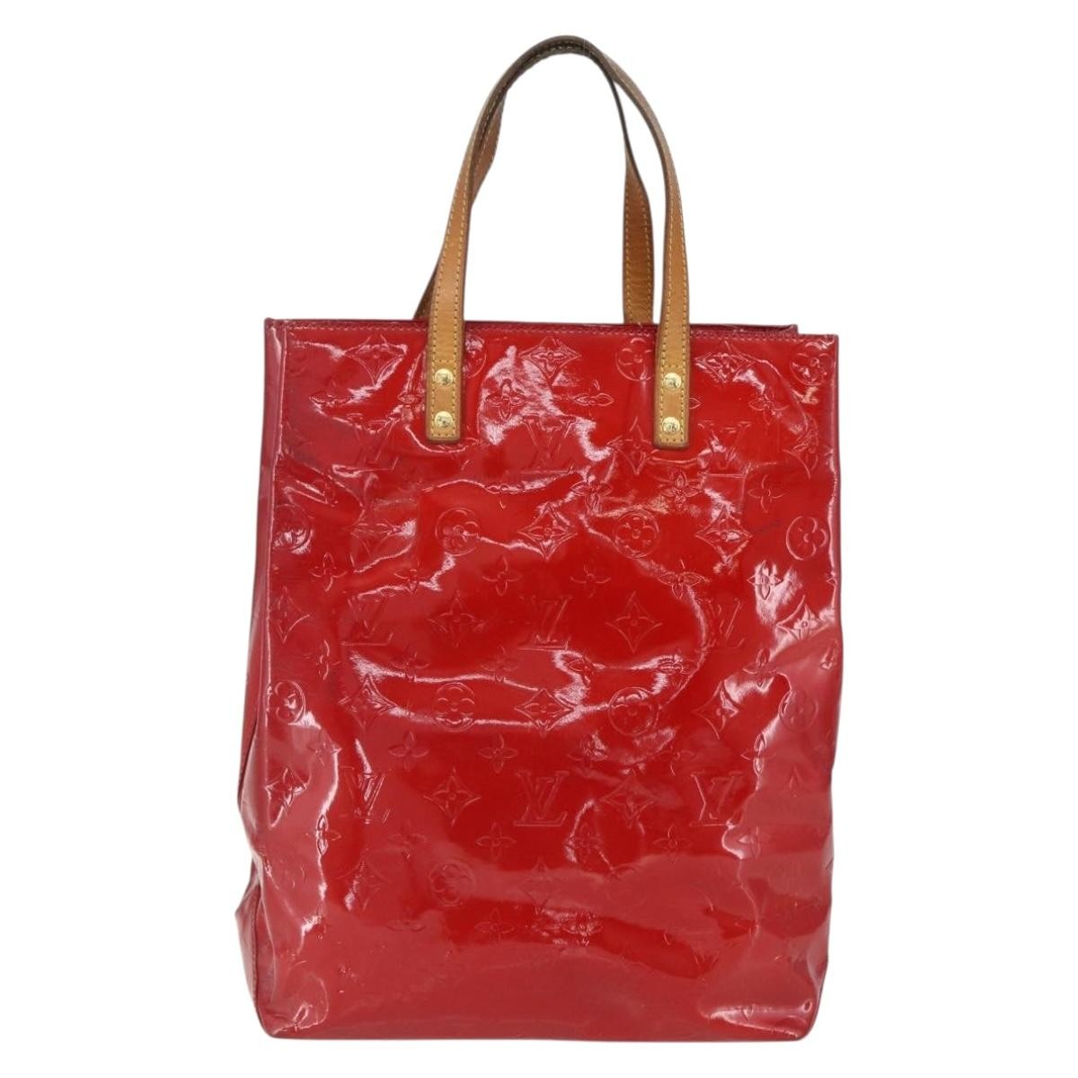 Louis Vuitton Reade Handbag Monogram Vernis Red Patent_Leather Handbag (Pre-Owned)