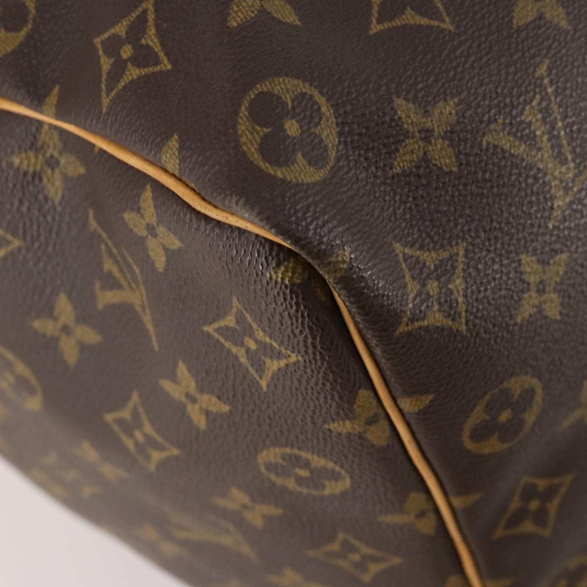 Louis Vuitton Keepall Bag Monogram Canvas Brown Canvas Travel Bag Bag (Pre-Owned)