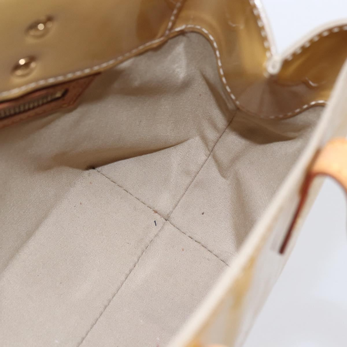 Louis Vuitton Reade Handbag Monogram Vernis Beige Patent_Leather Handbag (Pre-Owned)