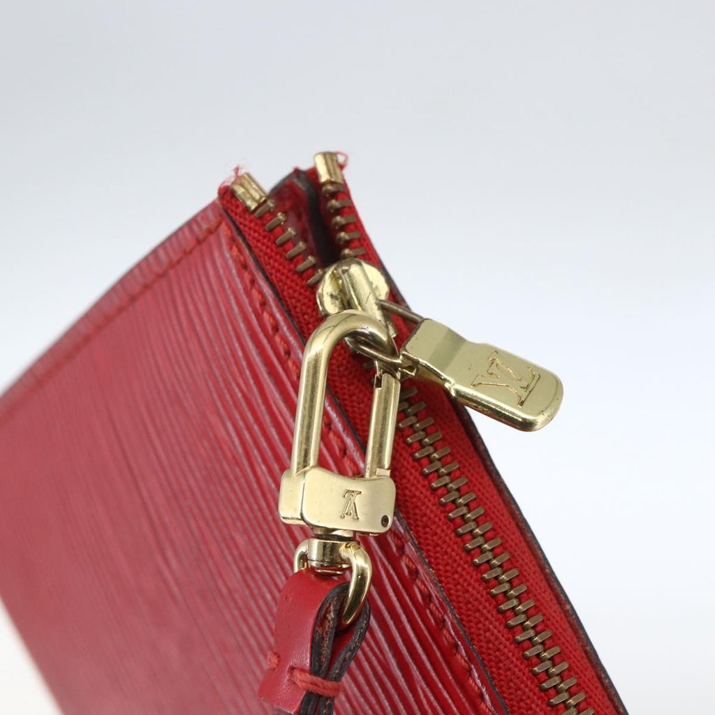 Louis Vuitton Pochette Accessoires Epi Leather Red Leather Clutche & Pouche Bag (Pre-Owned)