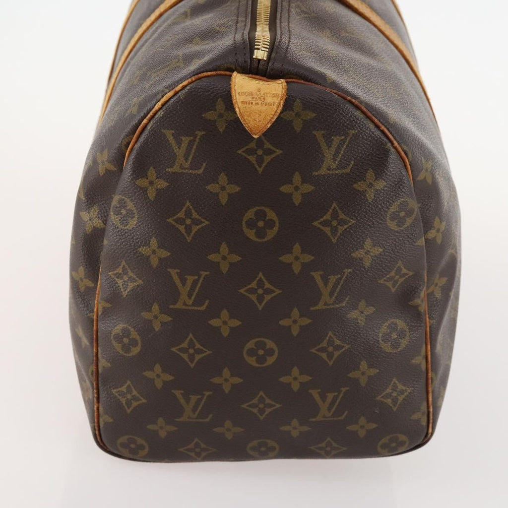 Louis Vuitton Keepall Bag Monogram Canvas Brown Canvas Travel Bag Bag (Pre-Owned)