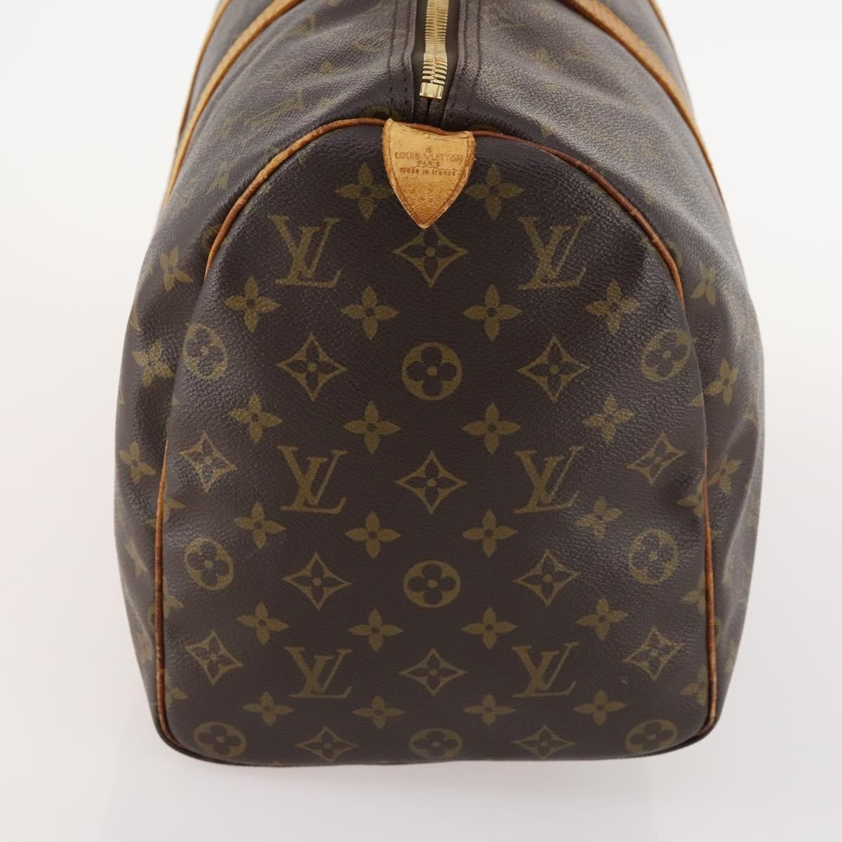Louis Vuitton Keepall Bag Monogram Canvas Brown Canvas Travel Bag Bag (Pre-Owned)