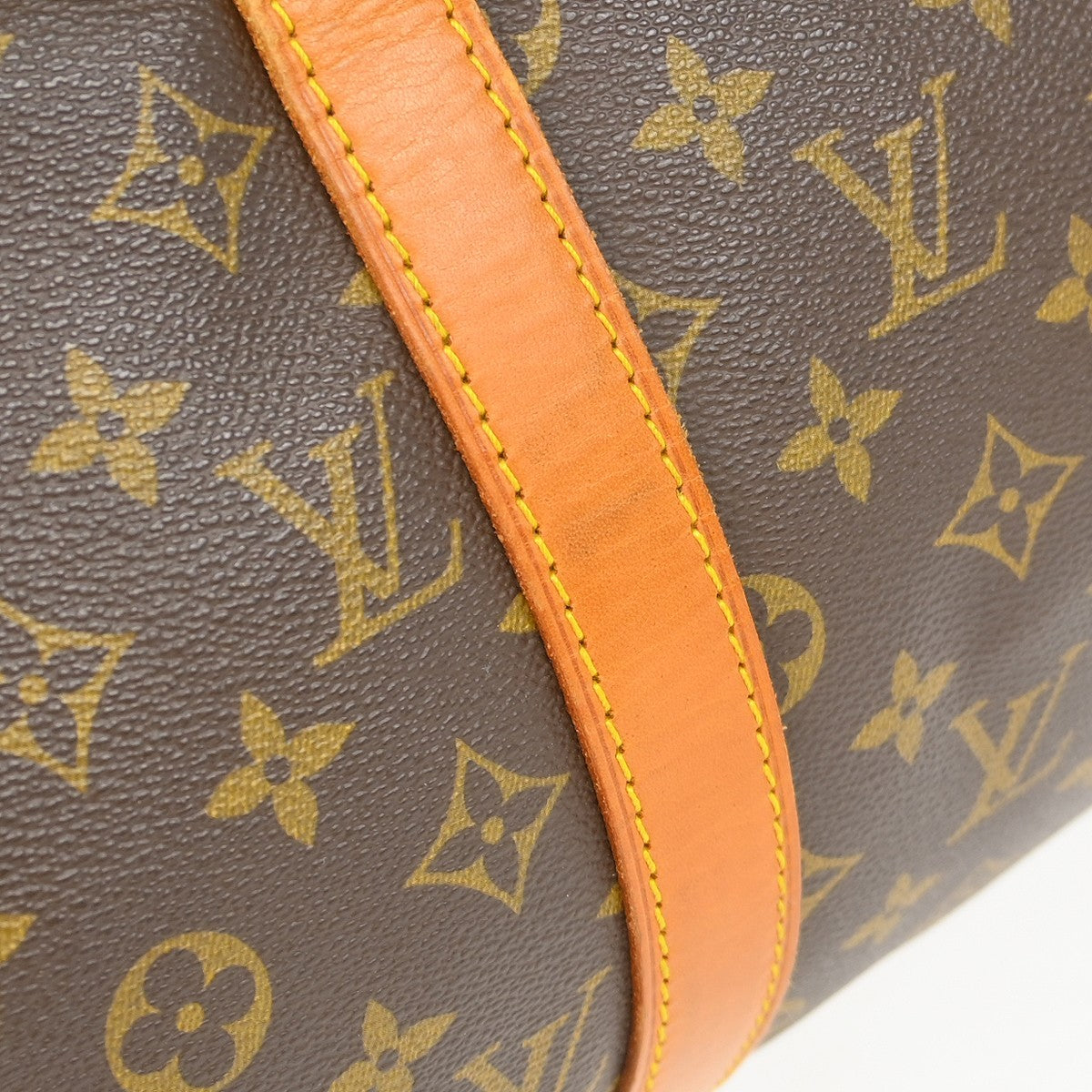 Louis Vuitton Keepall Bag Monogram Canvas Brown Canvas Travel Bag Bag (Pre-Owned)