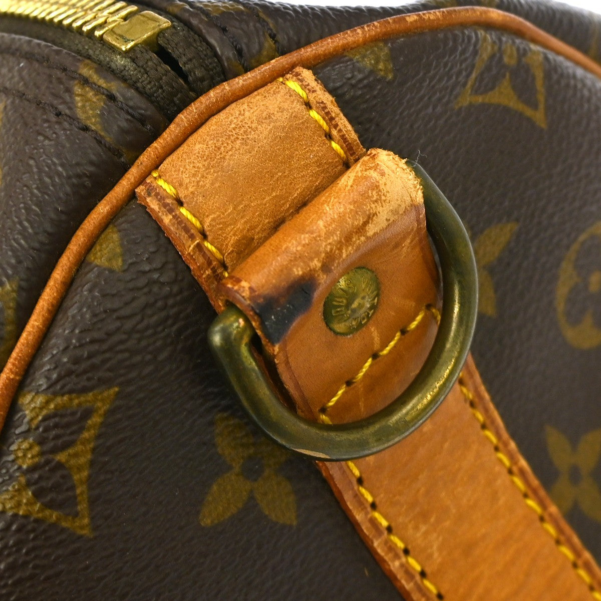 Louis Vuitton Keepall Bag Monogram Canvas Brown Canvas Travel Bag Bag (Pre-Owned)