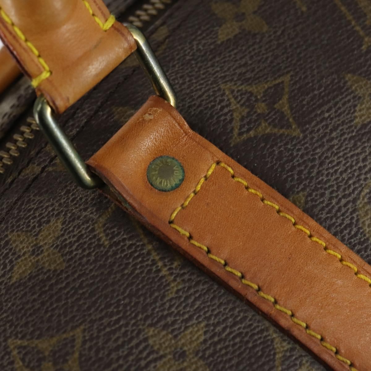 Louis Vuitton Keepall Bag Monogram Canvas Brown Canvas Travel Bag Bag (Pre-Owned)