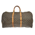 Louis Vuitton Keepall Bag Monogram Canvas Brown Canvas Travel Bag Bag (Pre-Owned)
