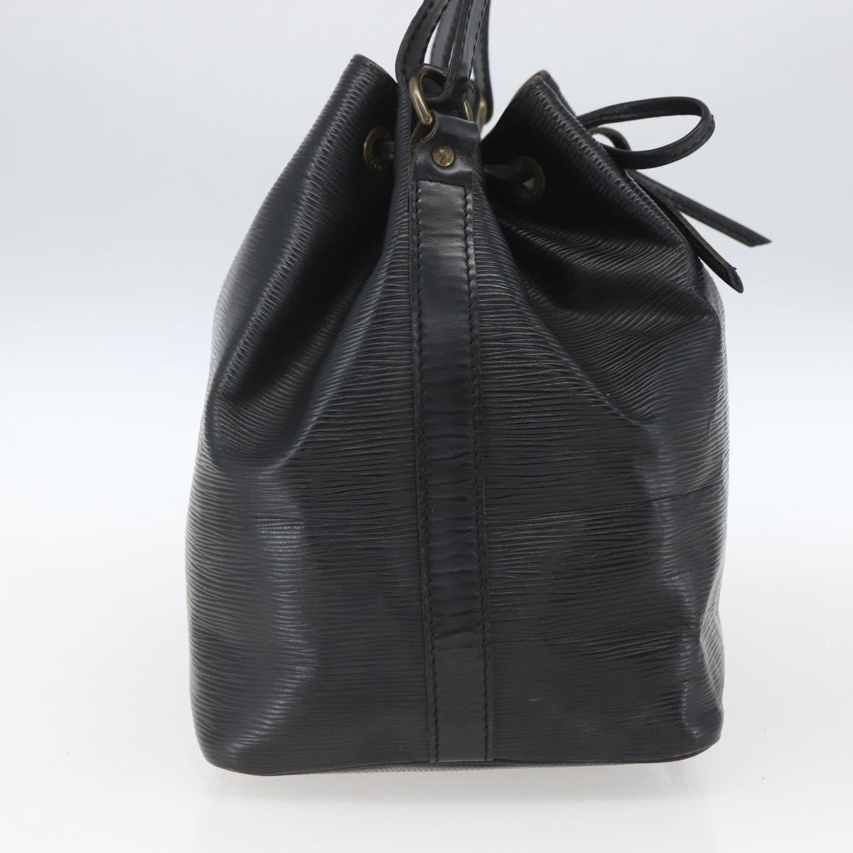Louis Vuitton Petit Noe Handbag Epi Leather Black Leather Shoulder Bag Bag (Pre-Owned)
