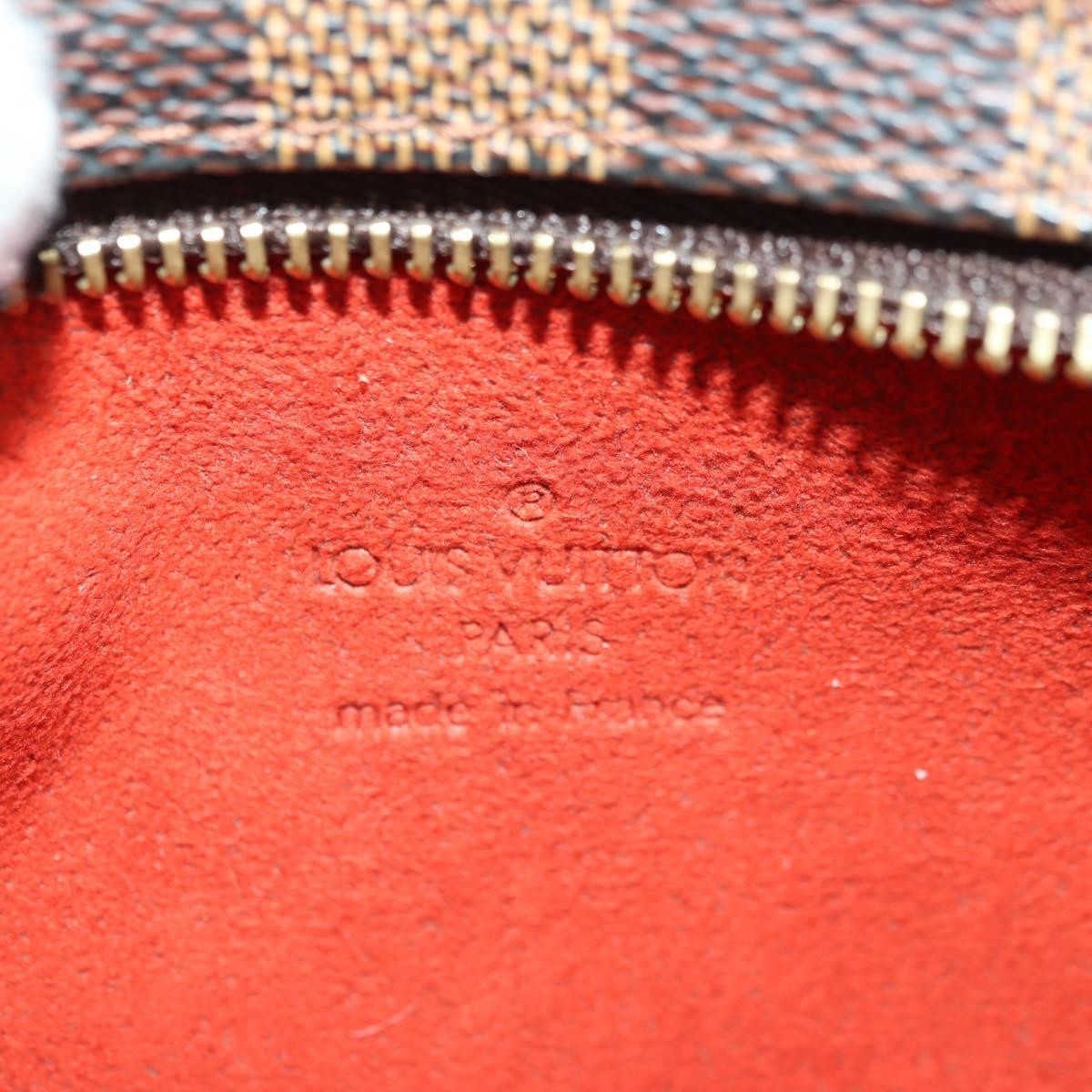 Louis Vuitton Manosque Pochette Damier Brown Canvas Clutche & Pouche Bag (Pre-Owned)