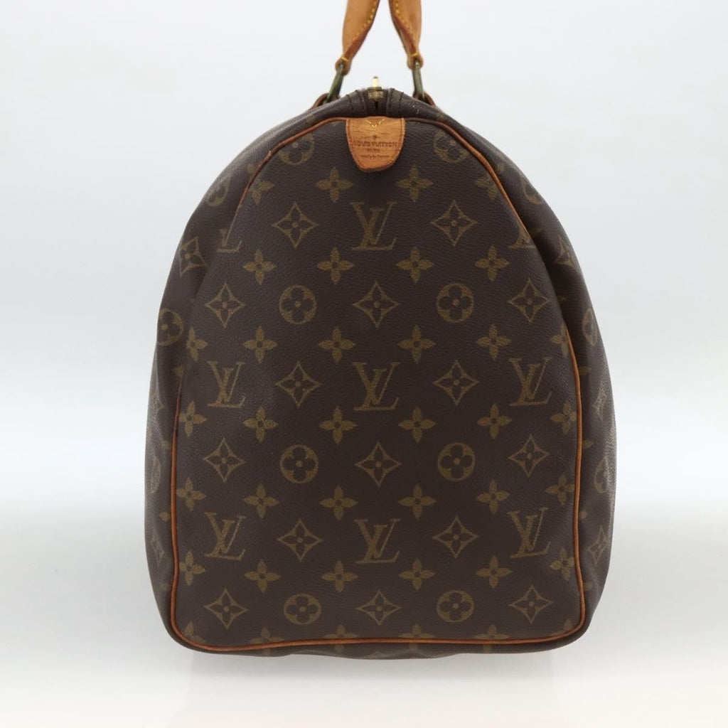 Louis Vuitton Keepall Bag Monogram Canvas Brown Canvas Travel Bag Bag (Pre-Owned)