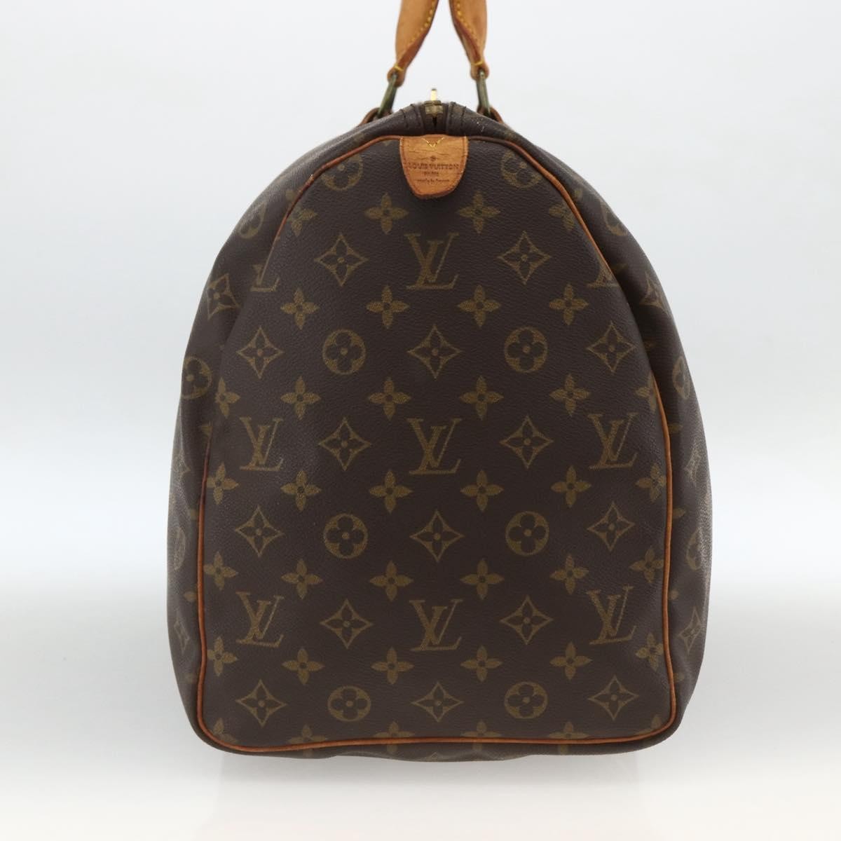 Louis Vuitton Keepall Bag Monogram Canvas Brown Canvas Travel Bag Bag (Pre-Owned)
