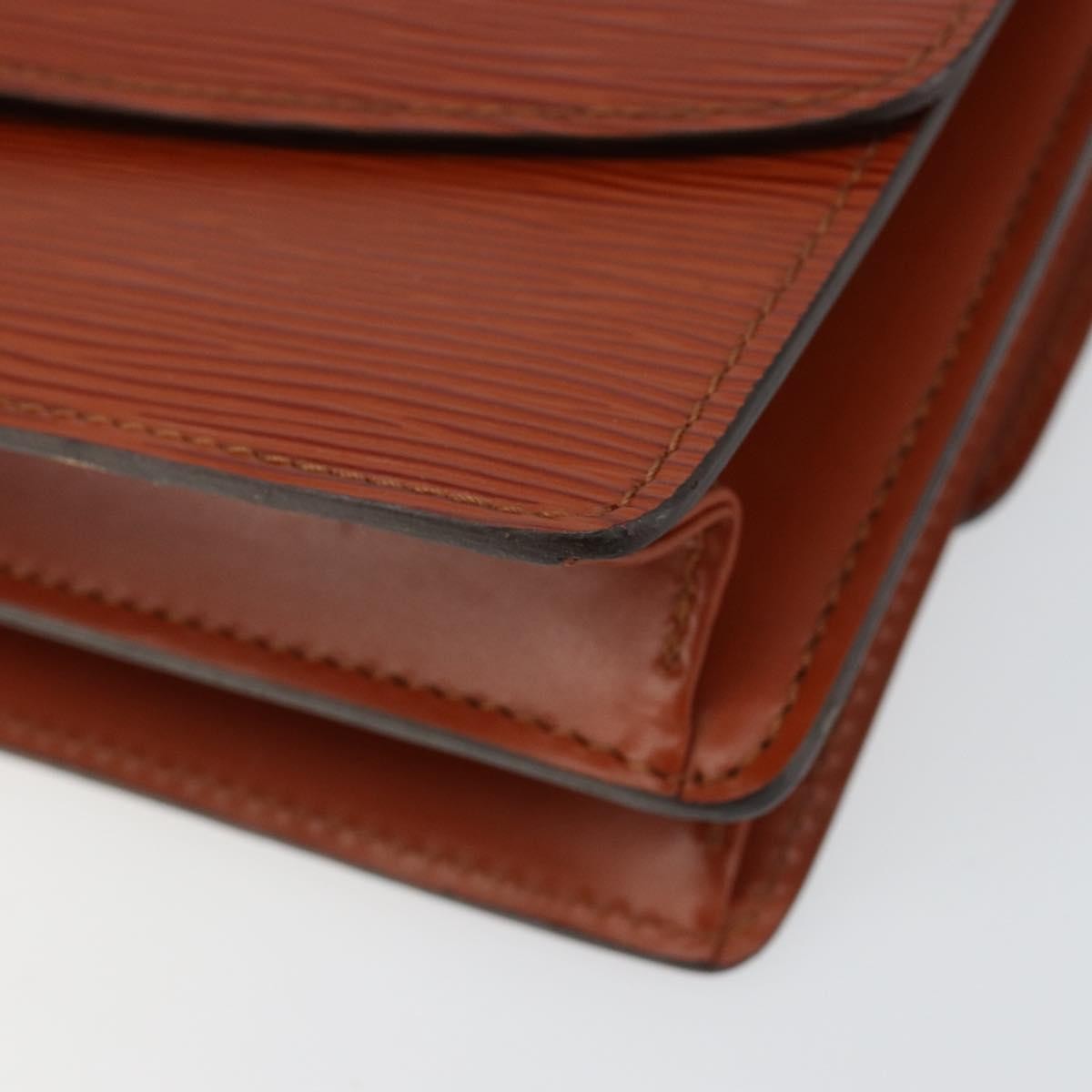 Louis Vuitton Grenelle Shoulder Bag Epi Leather Brown Leather Shoulder Bag Bag (Pre-Owned)