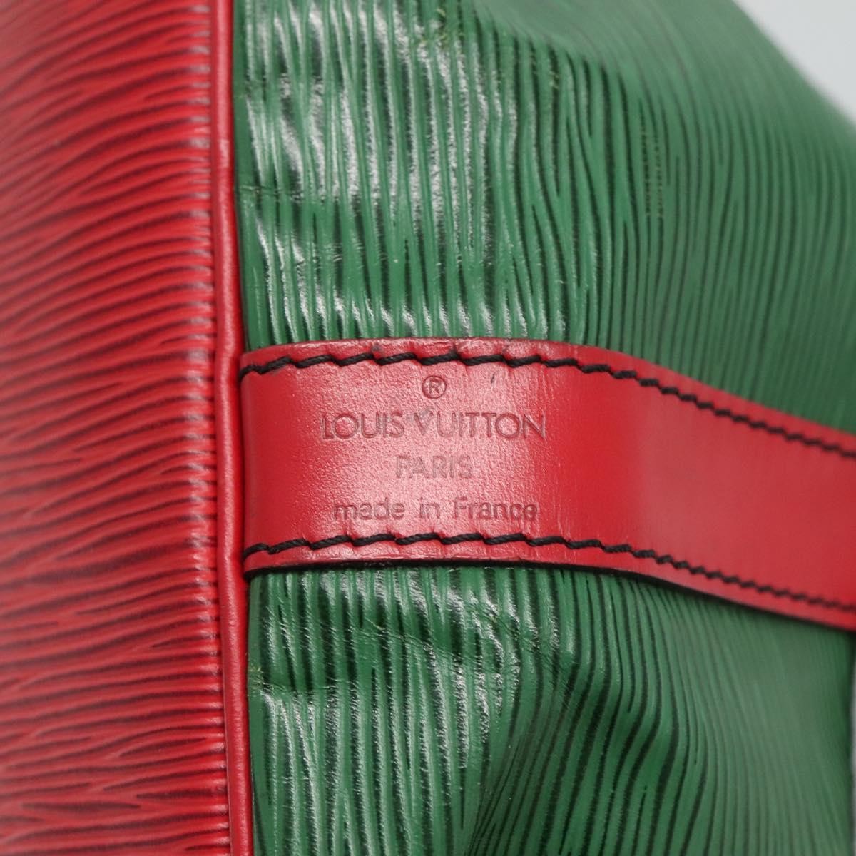 Louis Vuitton Bicolor Petit Noe Handbag Epi Leather Green Leather Shoulder Bag Bag (Pre-Owned)