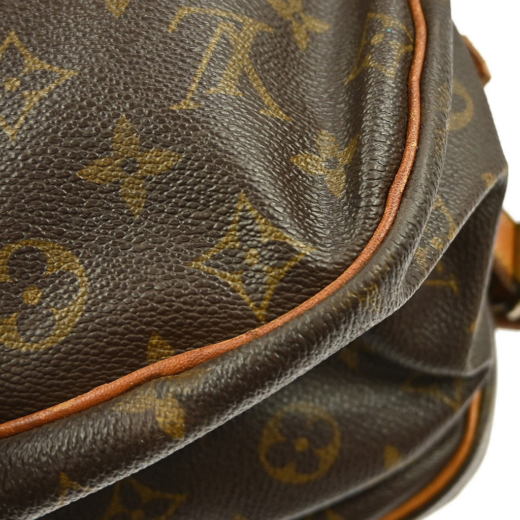 Louis Vuitton Saumur Handbag Monogram Canvas Brown Canvas Shoulder Bag Bag (Pre-Owned)