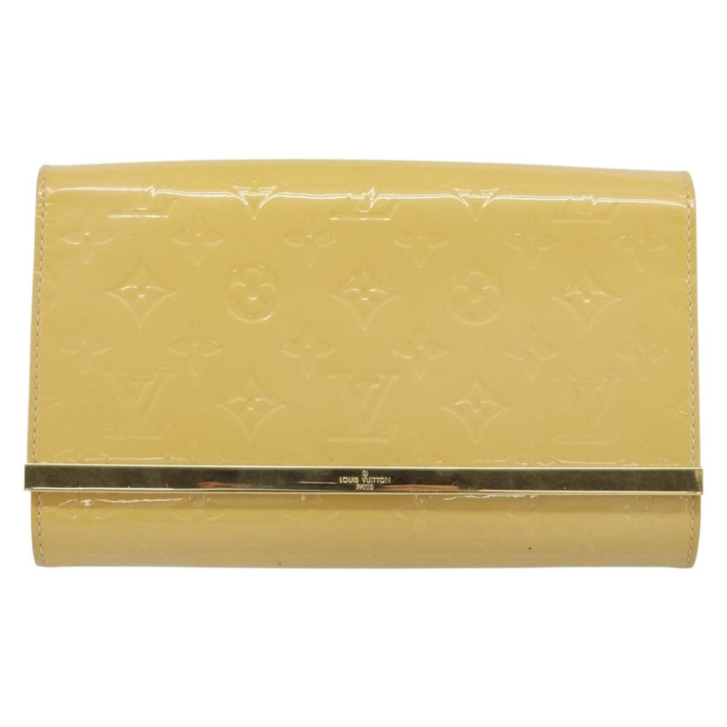 Louis Vuitton Ana Bag Monogram Vernis Yellow Patent_Leather Clutche & Pouche Bag (Pre-Owned)