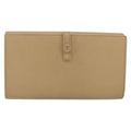Chanel Coco Bouton Wallet Leather Beige Leather Wallets Accessory (Pre-Owned)