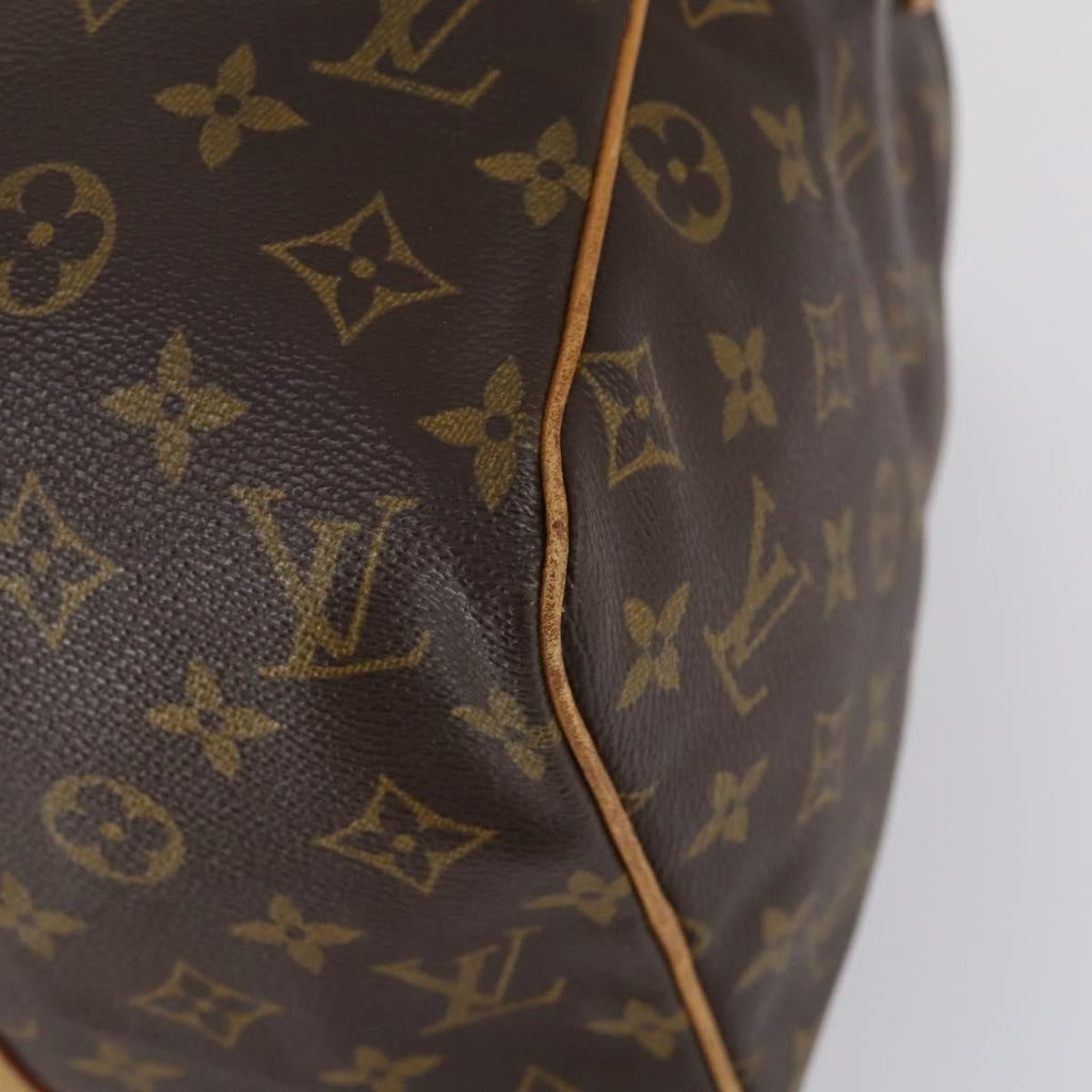 Louis Vuitton Sac Souple Handbag Monogram Canvas Brown Canvas Travel Bag Bag (Pre-Owned)