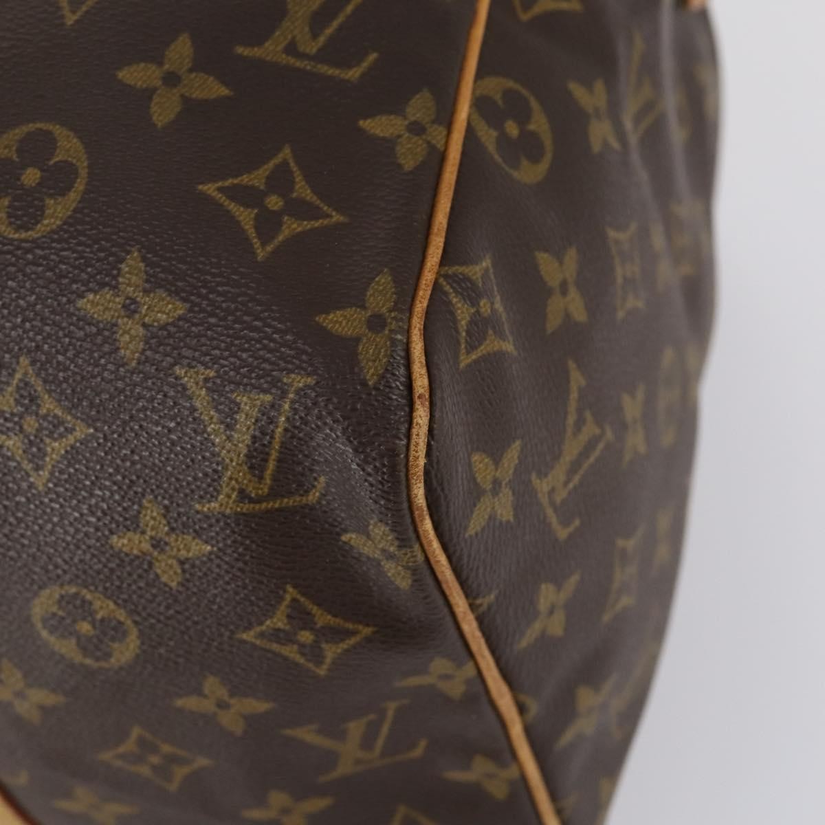 Louis Vuitton Sac Souple Handbag Monogram Canvas Brown Canvas Travel Bag Bag (Pre-Owned)