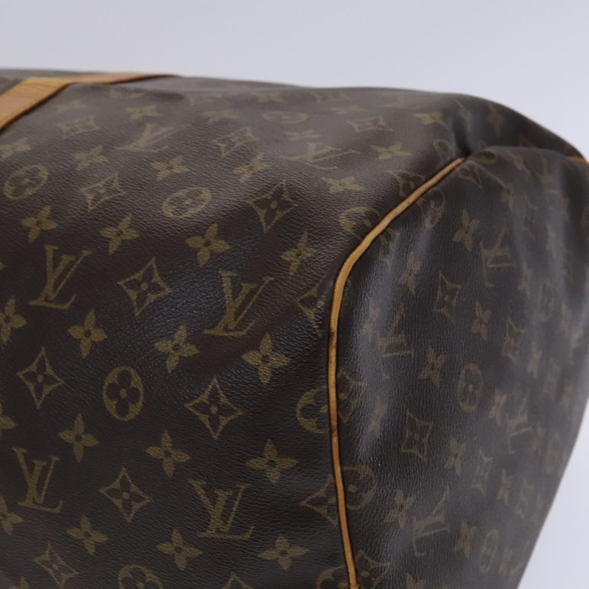 Louis Vuitton Keepall Bag Monogram Canvas Brown Canvas Travel Bag Bag (Pre-Owned)