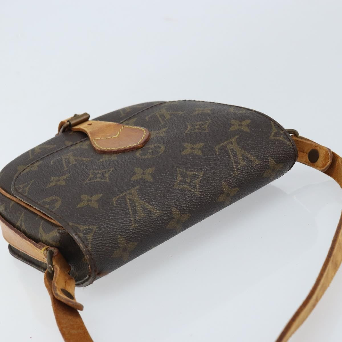 Louis Vuitton Cartouchiere Handbag Monogram Canvas Brown Canvas Shoulder Bag Bag (Pre-Owned)