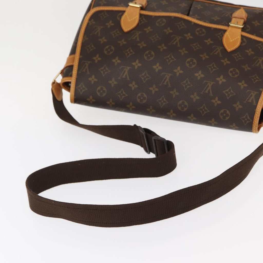 Louis Vuitton Sac Gibeciere Messenger Bag Monogram Canvas Brown Canvas Shoulder Bag Bag (Pre-Owned)