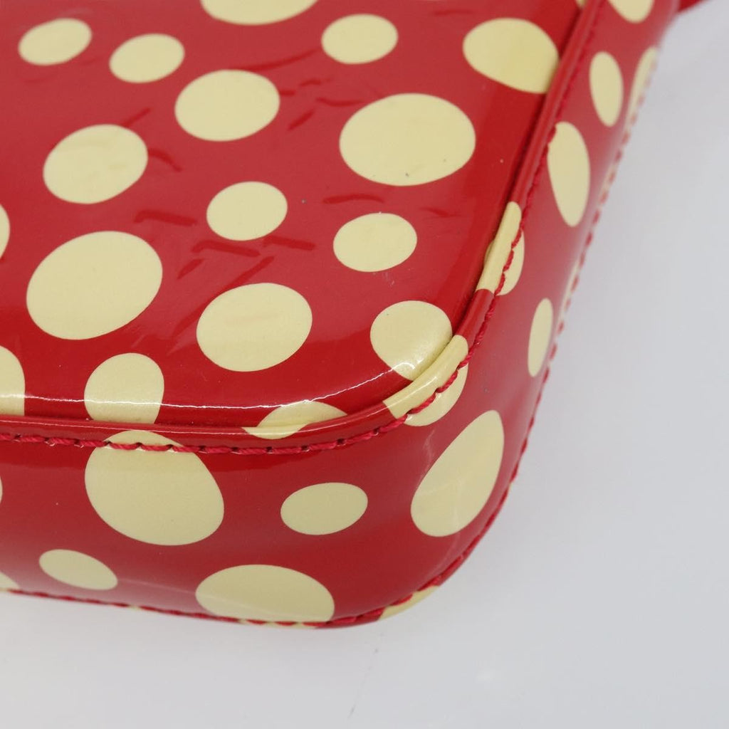 Louis Vuitton Pochette Accessoires Yayoi Kusama Painted Dots Monogram Vernis Red Patent_Leather Clutche & Pouche Bag (Pre-Owned)