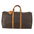 Louis Vuitton Keepall Bag Monogram Canvas Brown Canvas Travel Bag Bag (Pre-Owned)