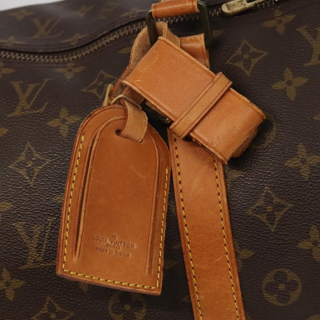 Louis Vuitton Keepall Bag Monogram Canvas Brown Canvas Travel Bag Bag (Pre-Owned)