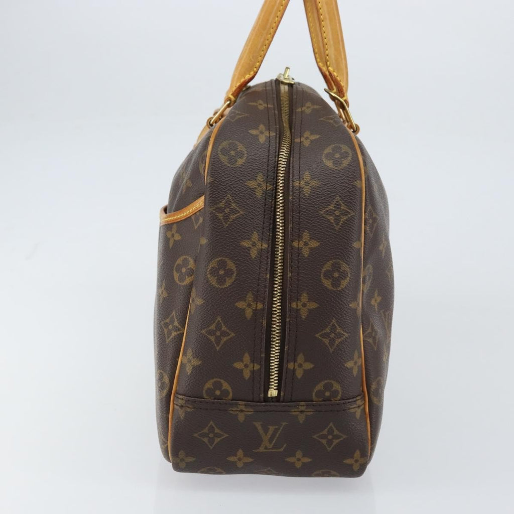 Louis Vuitton Deauville Handbag Monogram Canvas Brown Canvas Handbag (Pre-Owned)
