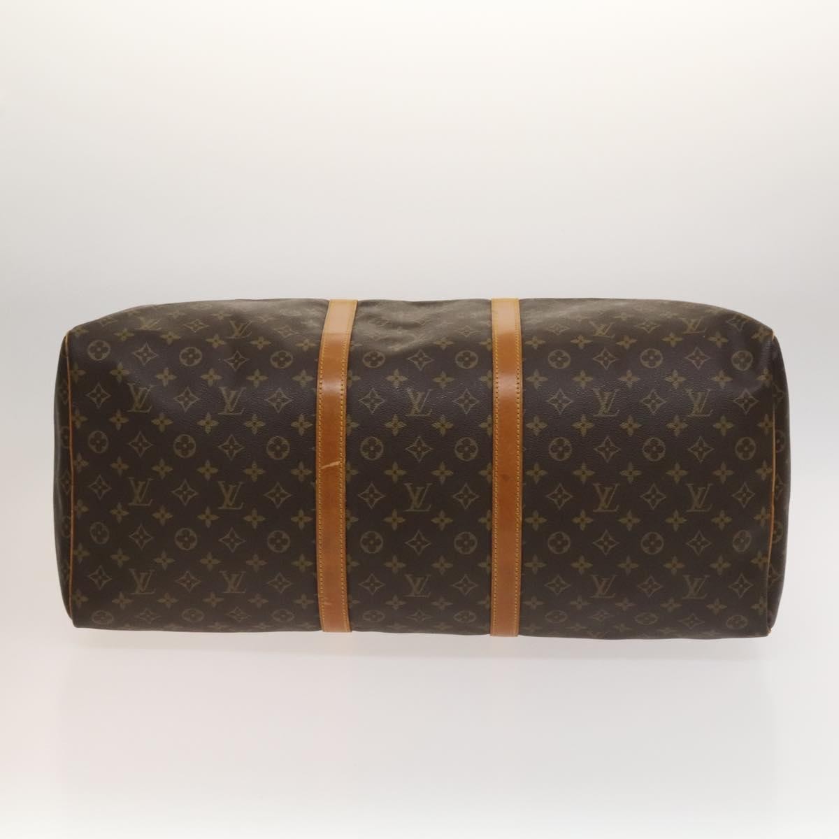 Louis Vuitton Keepall Bag Monogram Canvas Brown Canvas Travel Bag Bag (Pre-Owned)