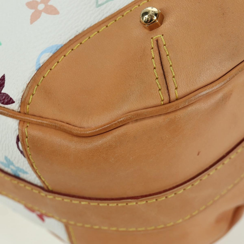 Louis Vuitton Greta Handbag Monogram Multicolor White Canvas Shoulder Bag Bag (Pre-Owned)