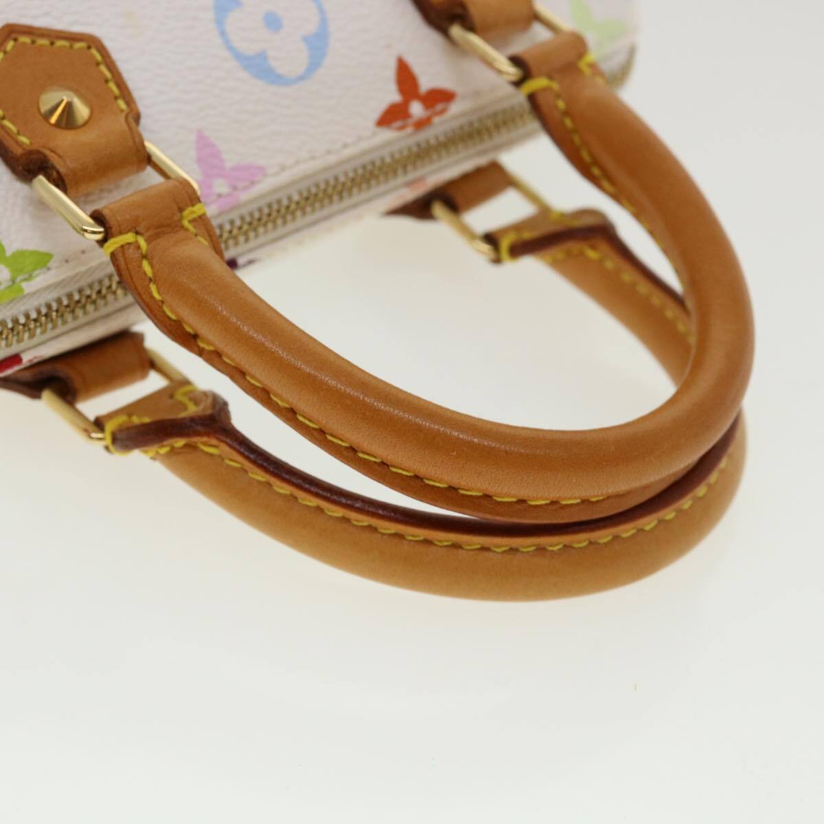 Louis Vuitton Speedy Mini Hl Handbag Monogram Multicolor White Canvas Bag (Pre-Owned)
