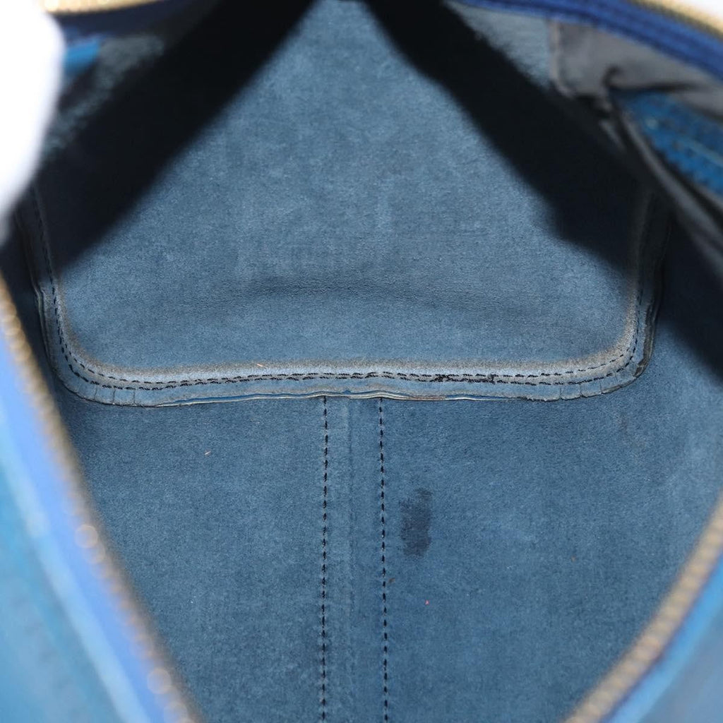 Louis Vuitton Speedy Handbag Epi Leather Blue Leather Handbag (Pre-Owned)