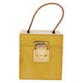 Louis Vuitton Bleecker Box Bag Monogram Vernis Beige Patent_Leather Clutche & Pouche Bag (Pre-Owned)