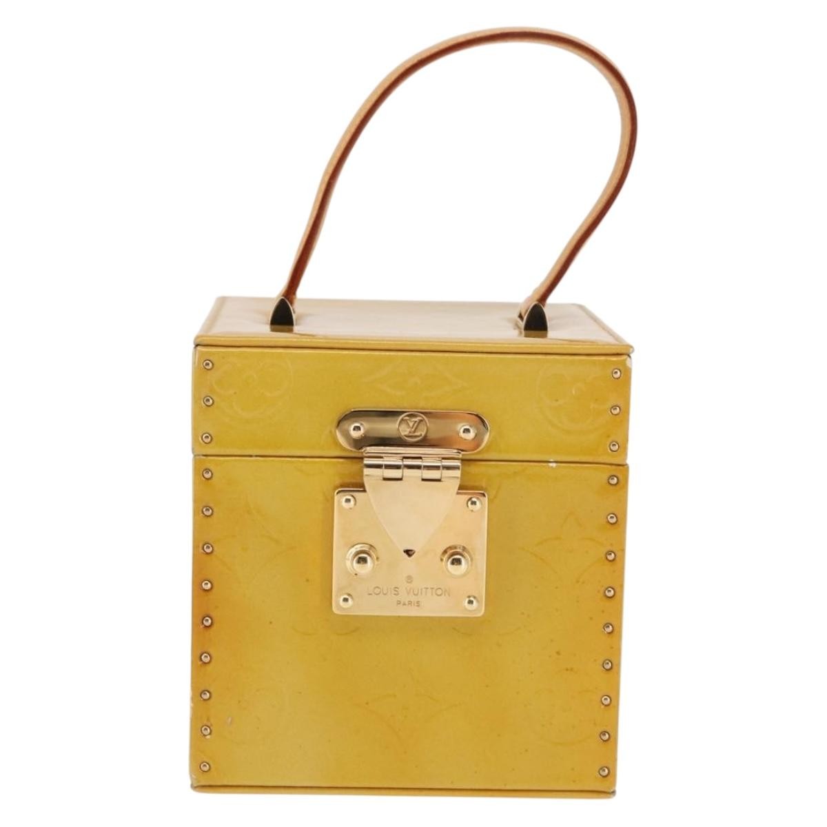 Louis Vuitton Bleecker Box Bag Monogram Vernis Beige Patent_Leather Clutche & Pouche Bag (Pre-Owned)