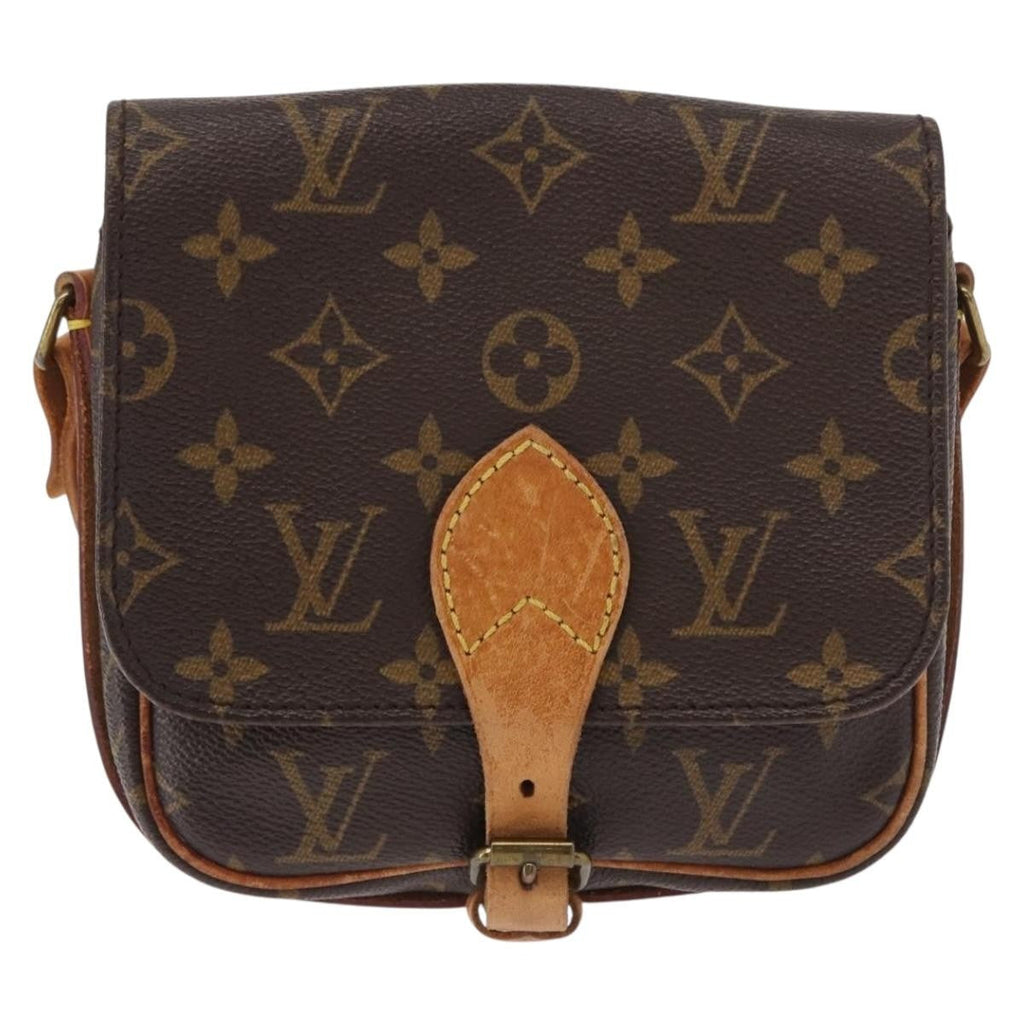 Louis Vuitton Cartouchiere Handbag Monogram Canvas Brown Canvas Shoulder Bag Bag (Pre-Owned)