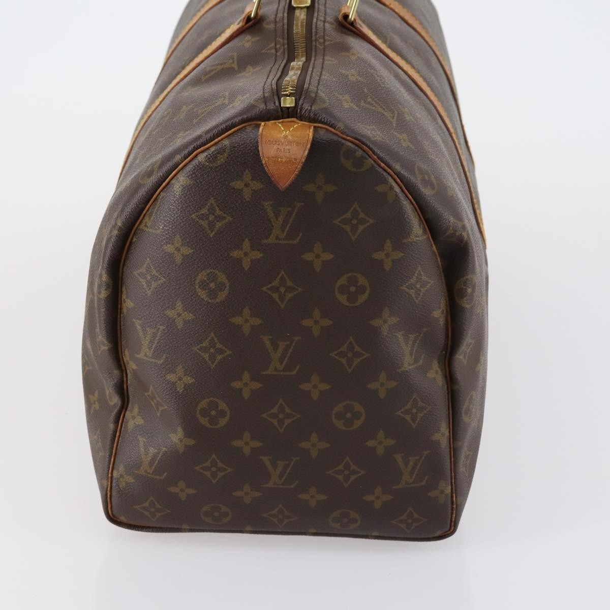 Louis Vuitton Keepall Bag Monogram Canvas Brown Canvas Travel Bag Bag (Pre-Owned)