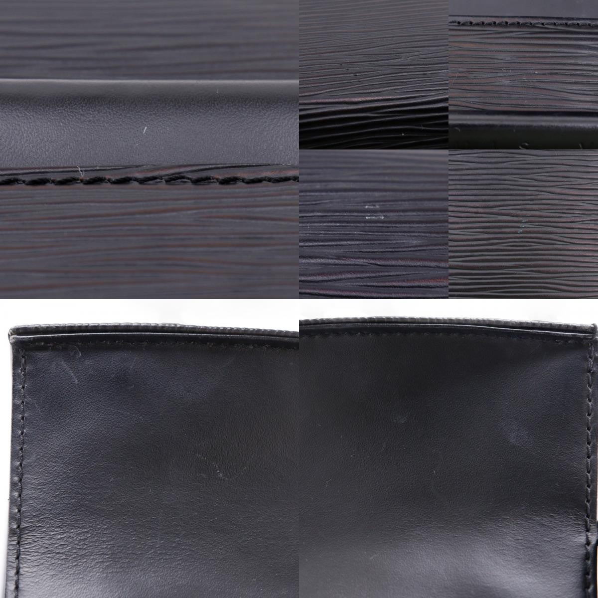 Louis Vuitton Dinard Handbag Epi Leather Black Leather Shoulder Bag Bag (Pre-Owned)