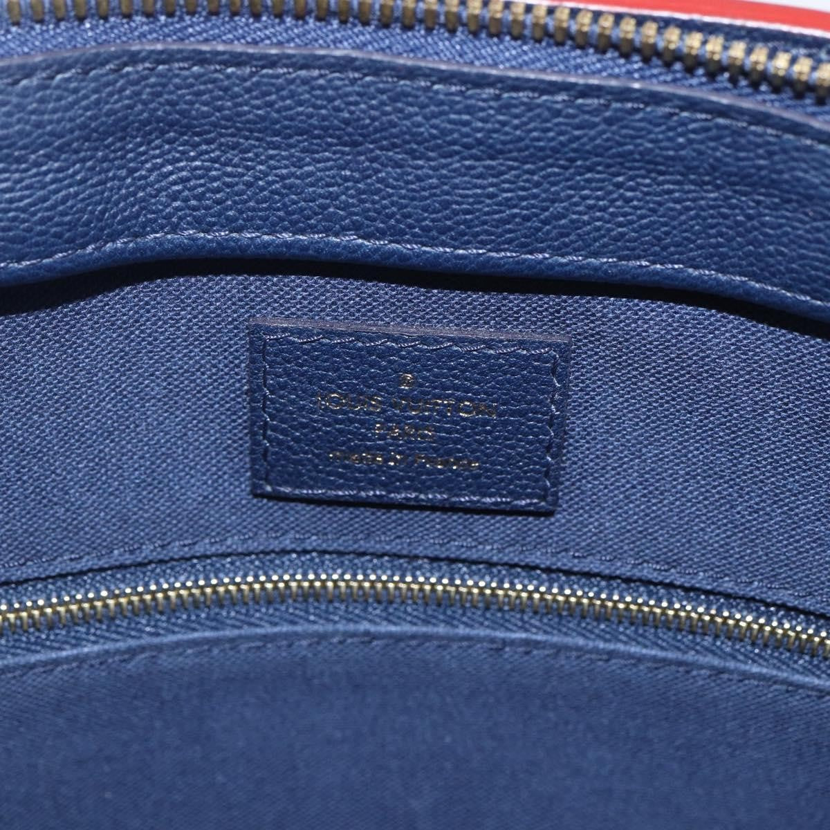 Louis Vuitton Vaneau Handbag Epi Leather Blue Leather Handbag (Pre-Owned)