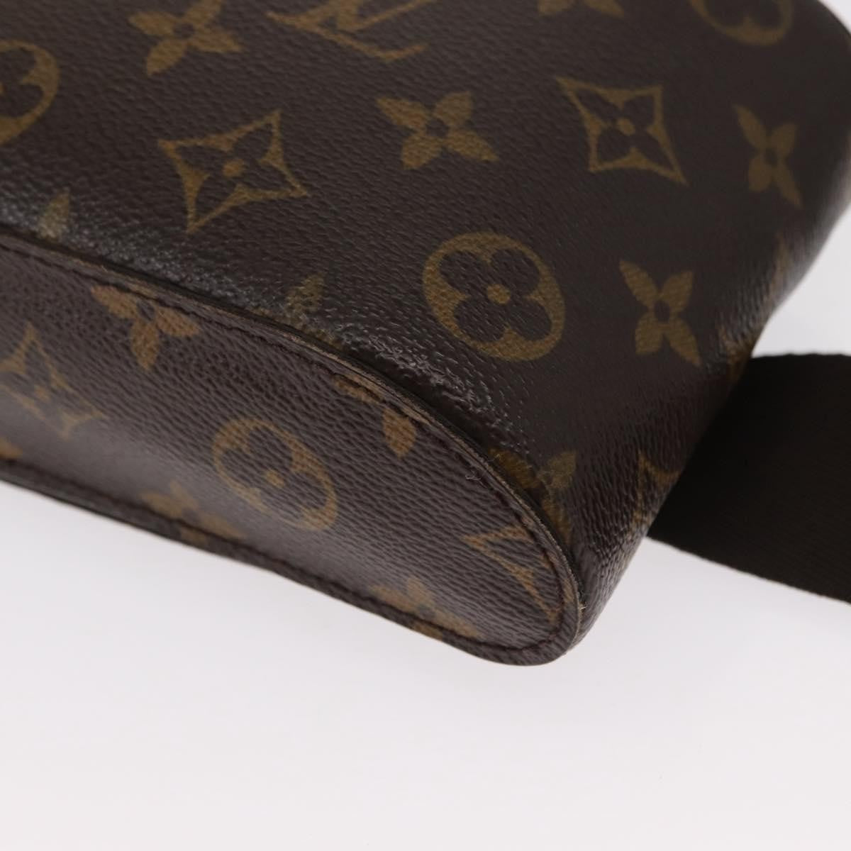 Louis Vuitton Geronimos Waist Bag Monogram Canvas Brown Canvas Shoulder Bag Bag (Pre-Owned)
