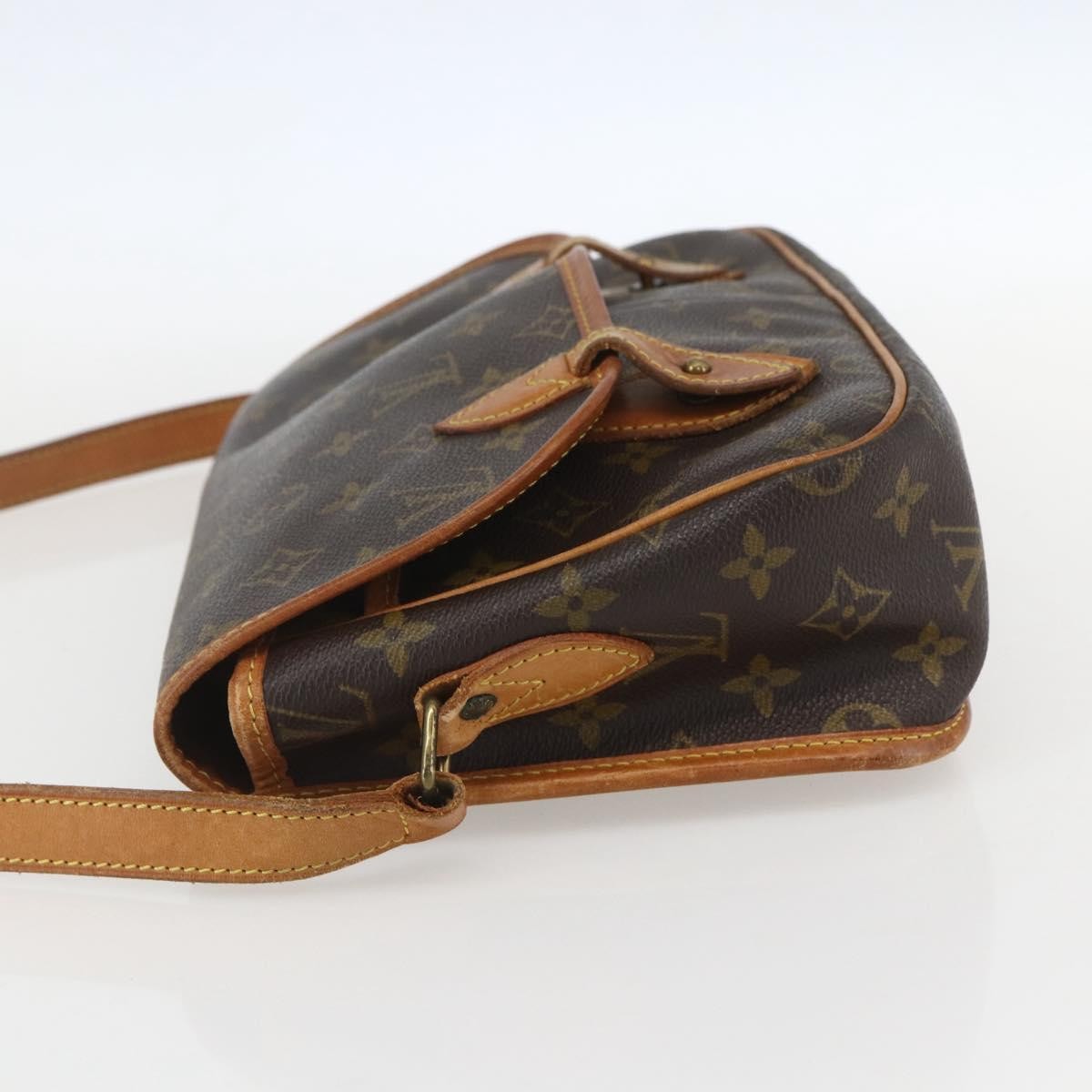Louis Vuitton Sac Gibeciere Messenger Bag Monogram Canvas Brown Canvas Shoulder Bag Bag (Pre-Owned)