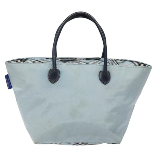 Burberry Nova Check Blue Label Nylon Blue Nylon Handbag (Pre-Owned)