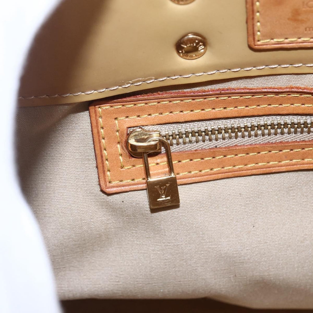 Louis Vuitton Reade Handbag Monogram Vernis Beige Patent_Leather Handbag (Pre-Owned)